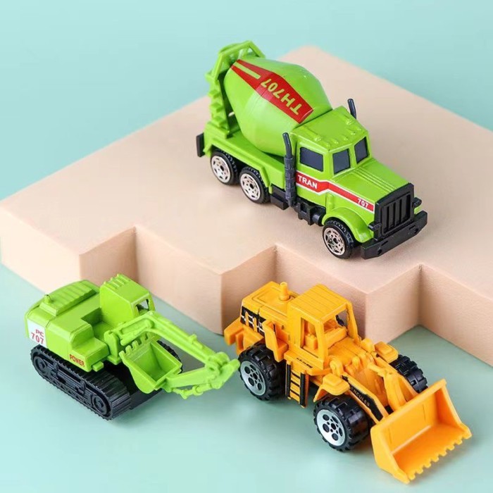 Mô Phỏng Hợp Kim Trượt Mini Kỹ Thuật Nhỏ Xe Máy Xúc Xe Máy Xúc Đường Con Lăn Đổ Đồ Chơi Trẻ Em Quà Tặng Sinh Nhật
