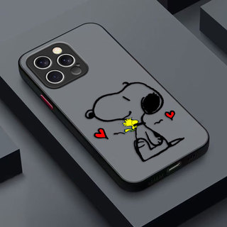 Snoopy Peanuts Dog Matte Phone Case Cho Xiaomi 15T 12 11T 11 10T POCO F4 F5 M3 M4 X3 GT NFC X5 PRO 5G DIY Case Điện Thoại Di Động