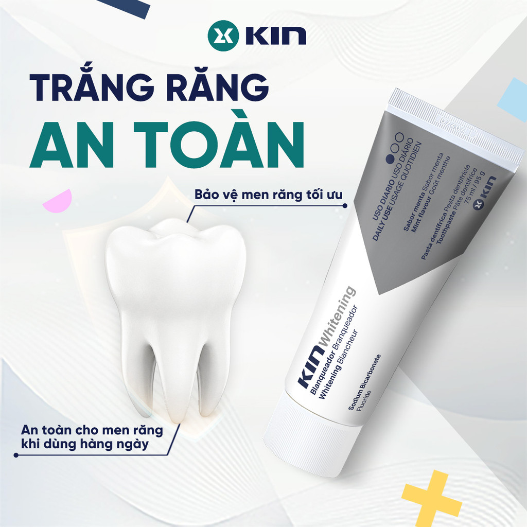 Kem Đánh Răng Làm Trắng Răng Kin Whitening Sạch Mảng Bám, Ố Vàng, Giúp ...