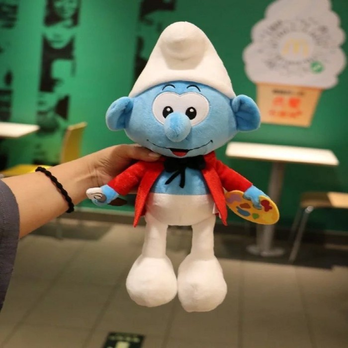 Búp Bê Xì Trum Búp Bê Sang Trọng Đồ Chơi Smurfy Xanh Bố Xanh Em Gái Xanh Ngốc Hoạt Hình Anime Trẻ Em Quà Tặng Búp Bê
