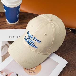 Mũ Bóng Chày Màu Trơn Thêu Nữ Mũ Bóng Chày Vintage Chữ Có Thể Điều Chỉnh Snapback Mũ Chống Nắng Nam Cổ Cong Mái Vòm Vịt Lưỡi Mũ