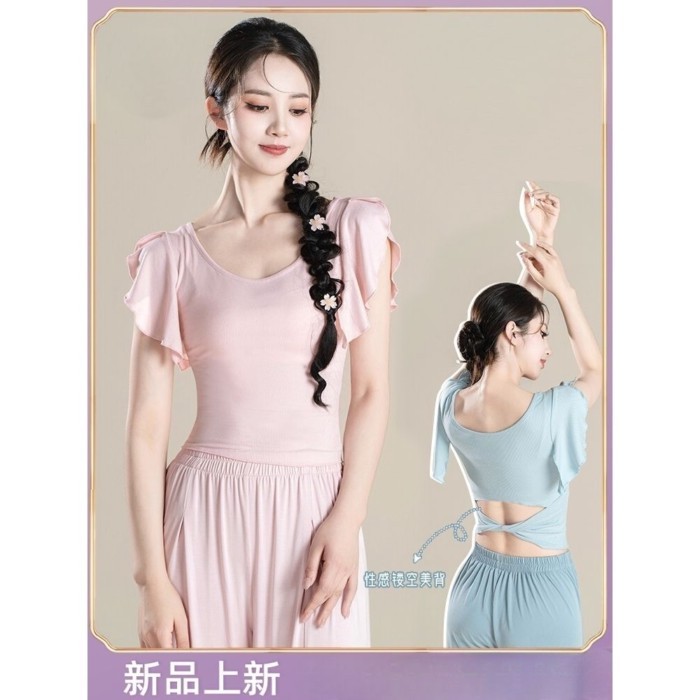 Múa Cổ Điển Khiêu Vũ Hiện Đại Quần Áo Ngắn Tay Áo Cho Nữ Múa Trung Hoa Ballet Cổ Điển Cơ Thể Và