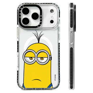 Ốp điện thoại Minions Vỏ sạc từ tính không dây Tương thích cho IPhone 12 13 14 15 16 17ProMax Cover 17AIR Silicon mềm trong suốt Vỏ chống sốc