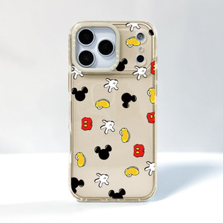 Phim Hoạt Hình Mickey Cử Chỉ Miếng Dán Tương Thích Cho IPhone 12 13 14 15 16 17ProMax 12 13Mini Cover X XR XS Max Silicone Mềm Clear SE 2022 6 7 8 Plus 17AIR Vỏ Chống Sốc