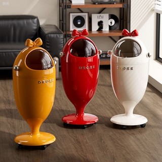 Order💯 Thùng rác trứng khủng long mới có bánh xe ống đôi phòng khách phòng ngủ nhà bếp thùng đựng giấy