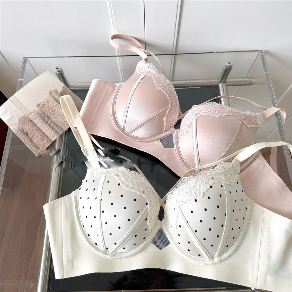 Quần lót nữ gợi cảm satin chấm bi dành cho người ngực nhỏ