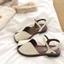 Giày sandal mũi bệt kiểu Pháp đẹp cho nữ, áo khoác ngoài mùa hè với váy, giày La Mã đi biển phong c