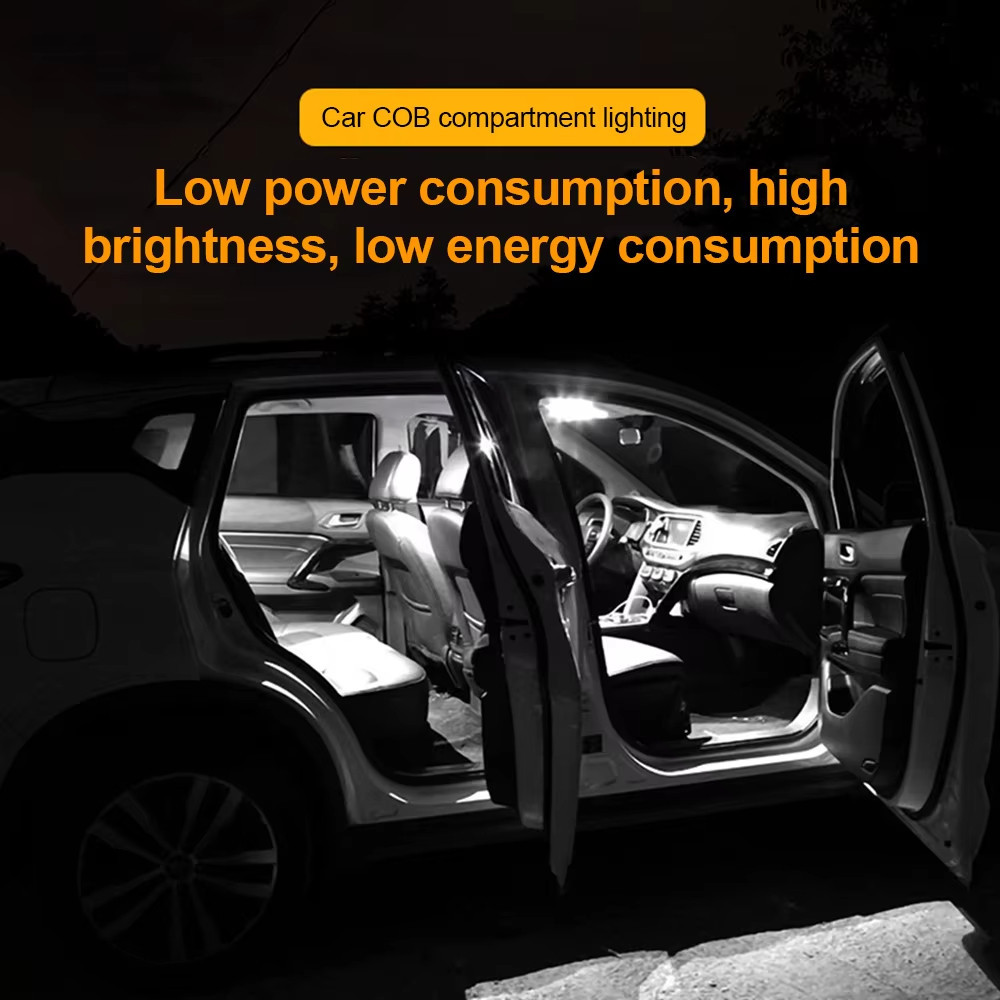 2 Chiếc Đèn LED Nội Thất Ô Tô Bảng Điều Khiển Đèn 12V 18 / 24 / 36 / 48 SMD T10 COB Bóng Đèn Ô Tô Mái Vòm Đèn Đọc Sách Phụ Kiện Nội Thất Ô Tô