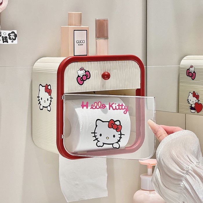 Hộp giấy vệ sinh đục lỗ Hộp giấy vệ sinh chống thấm nước Giấy vệ sinh Kệ sáng tạo