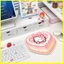 Miếng Lót Chuột Hình Đặc Biệt Hello Kitty Katie Bánh Hình Trái Tim Miếng Lót Chuột Nhỏ Hình Đặc Biệt Bé Gái Ký Túc Xá Văn Phòng Máy Tính Bảng Miếng Lót Chuột Không Dây