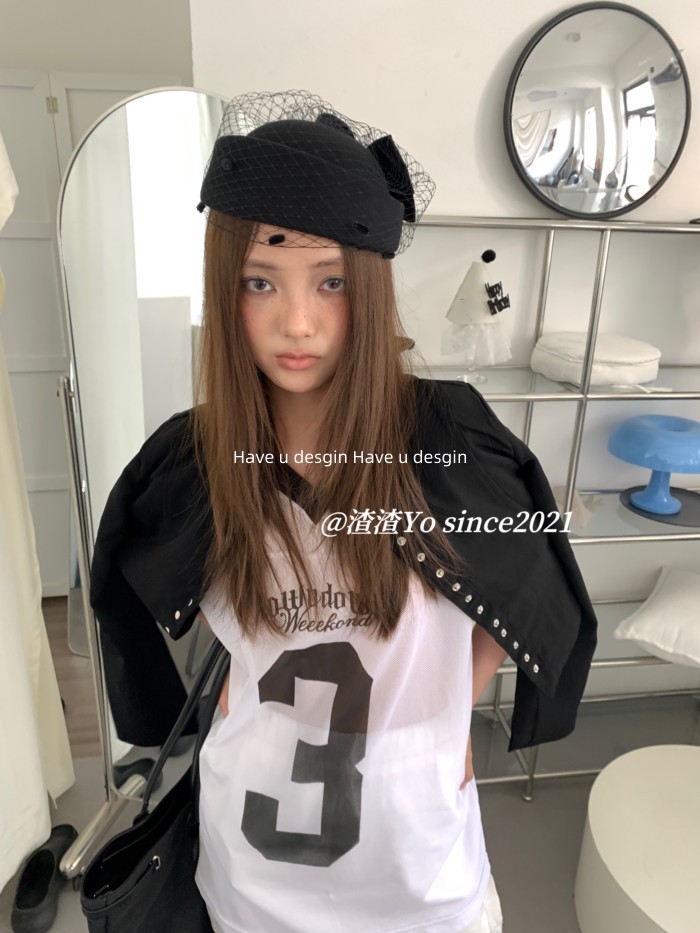 Have u desgin Hàn Quốc Retro Hepburn Phong Cách Gạc Beret Nữ Pháp Cao Cấp Sang Trọng Mũ Hình Bát Giác Tiếp Viên Mũ Top Hat