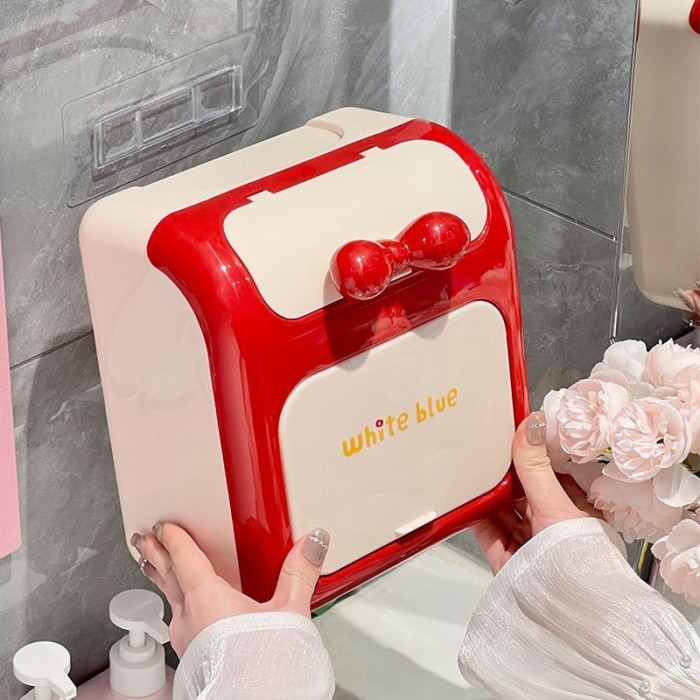 Hộp Giấy Vệ Sinh Đục Lỗ Vệ Sinh Khăn Giấy Chống Thấm Nước Hộp Giấy Phòng Tắm Giá Treo Tường