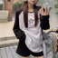 Áo thun thêu họa tiết ngôi sao dành cho nữ có pha trộn Rayon Polyester để mặc mùa xuân