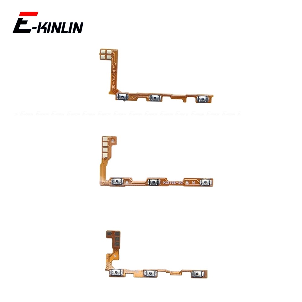Tắt Tiếng Công Tắc Chìa Khóa Nguồn Ruy Băng Cho Vivo V21 V21e SE V23 V25 V25e V27 V27e V29 V29e Pro Lite Điều Khiển Nút Âm Lượng Cáp Mềm Thay Thế Các Bộ Phận