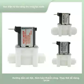 【1064Mua Lại】Máy Lọc Nước Van Điện Từ Van Đầu Vào Van Nước Thải2Điểm3Điểm12V24V Phụ Kiện Chung Cho Máy Lọc Nước Kết Nối