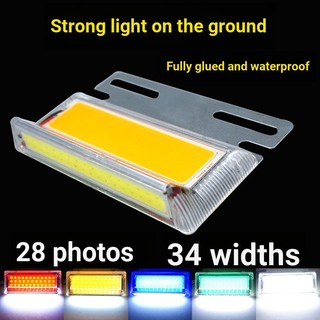 Xe Ô Tô Lớn Xe Tải Bên Đèn Siêu Sáng Lốp Sàn 12v24vLED Chống Thấm Nước Sửa Đổi Bên Đèn Trailer cob Eo Ánh Sáng