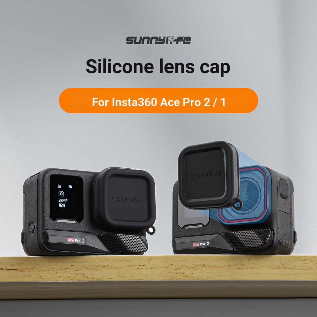 Sunnylife Thích Hợp Cho Insta360 ACE PRO 2 / 1 Vỏ Bảo Vệ Ống Kính Silicon Vỏ Bảo Vệ Phụ Kiện