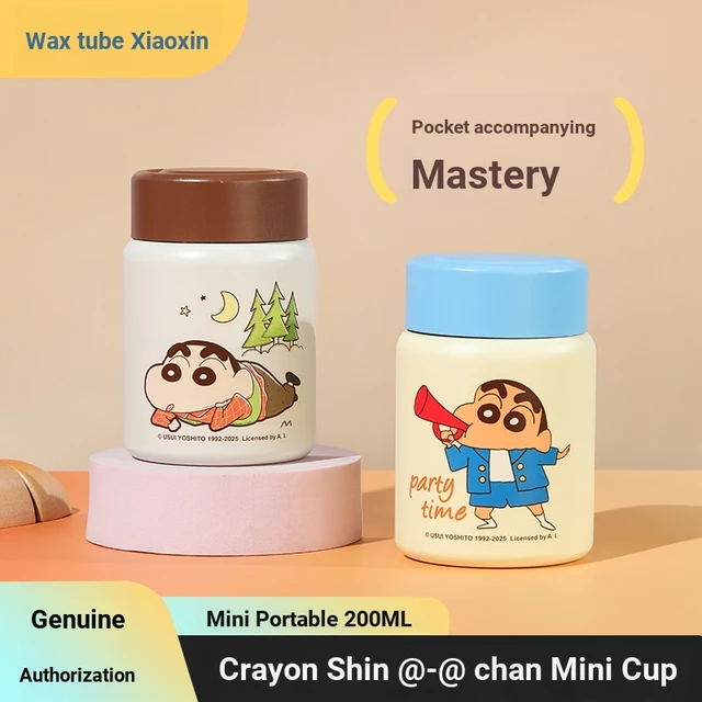 Cốc đi kèm bằng thép không gỉ Crayon Shin-Chan 316 200ml Bình giữ nhiệt mini dung tích nhỏ Bình giữ nhiệt giữ nhiệt Bình nước giữ nhiệt Cặp đôi Bình nước nóng lạnh Cốc giữ nhiệt Insul