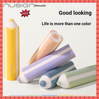 [nusign nusign] Deli Pencil Eraser Line Thư pháp Học sinh tiểu học Trẻ em Vui nhộn Dopamine Color Matching Triangle 2b Crumb Collection Eraser Clean Not Easy to Leave Marks Phác thảo Vẽ sơn