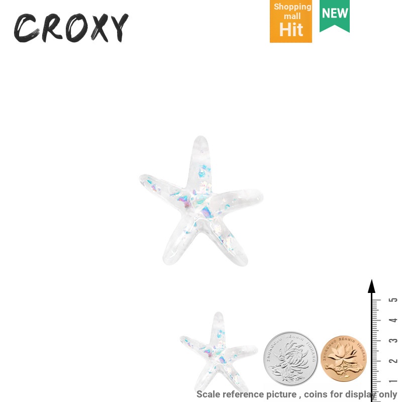 Phụ kiện hoa giày Crocs cao cấp, sao biển, có thể tháo rời, DIY, dùng cho lỗ khóa Busch, Zhibixing, phong cách Ins