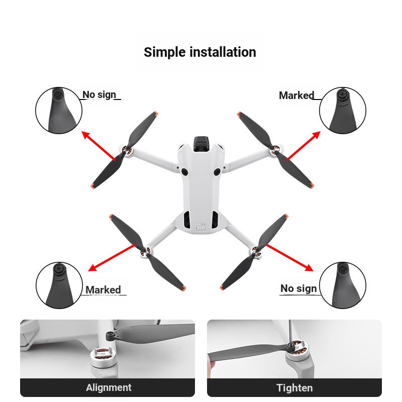 Thích hợp cho DJI MINI 4 PRO Blade MINI TPU Cánh quạt 6030 Phụ kiện cánh quạt