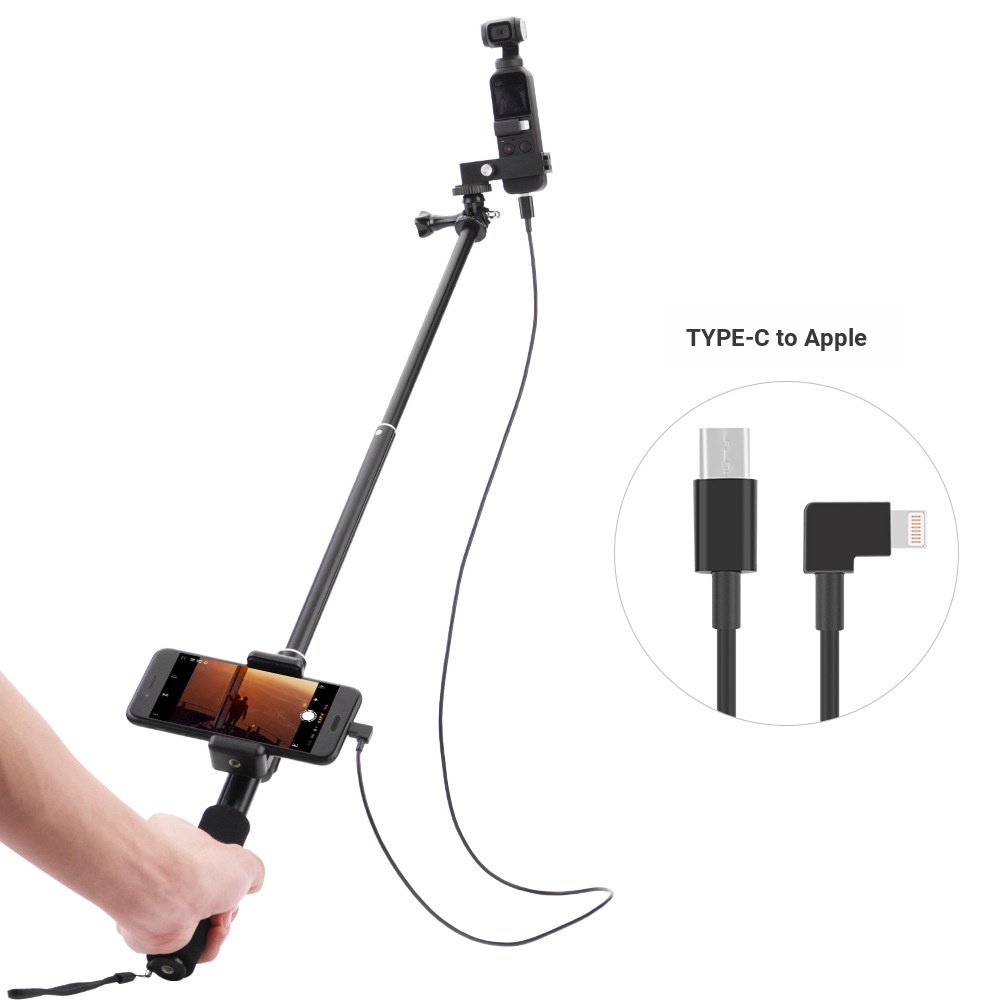 Thích hợp cho Dji OSMO POCKET / Pocket 2 Pocket Gimbal Cầm tay Selfie Stick Mở rộng Mô-đun mở rộng Stick