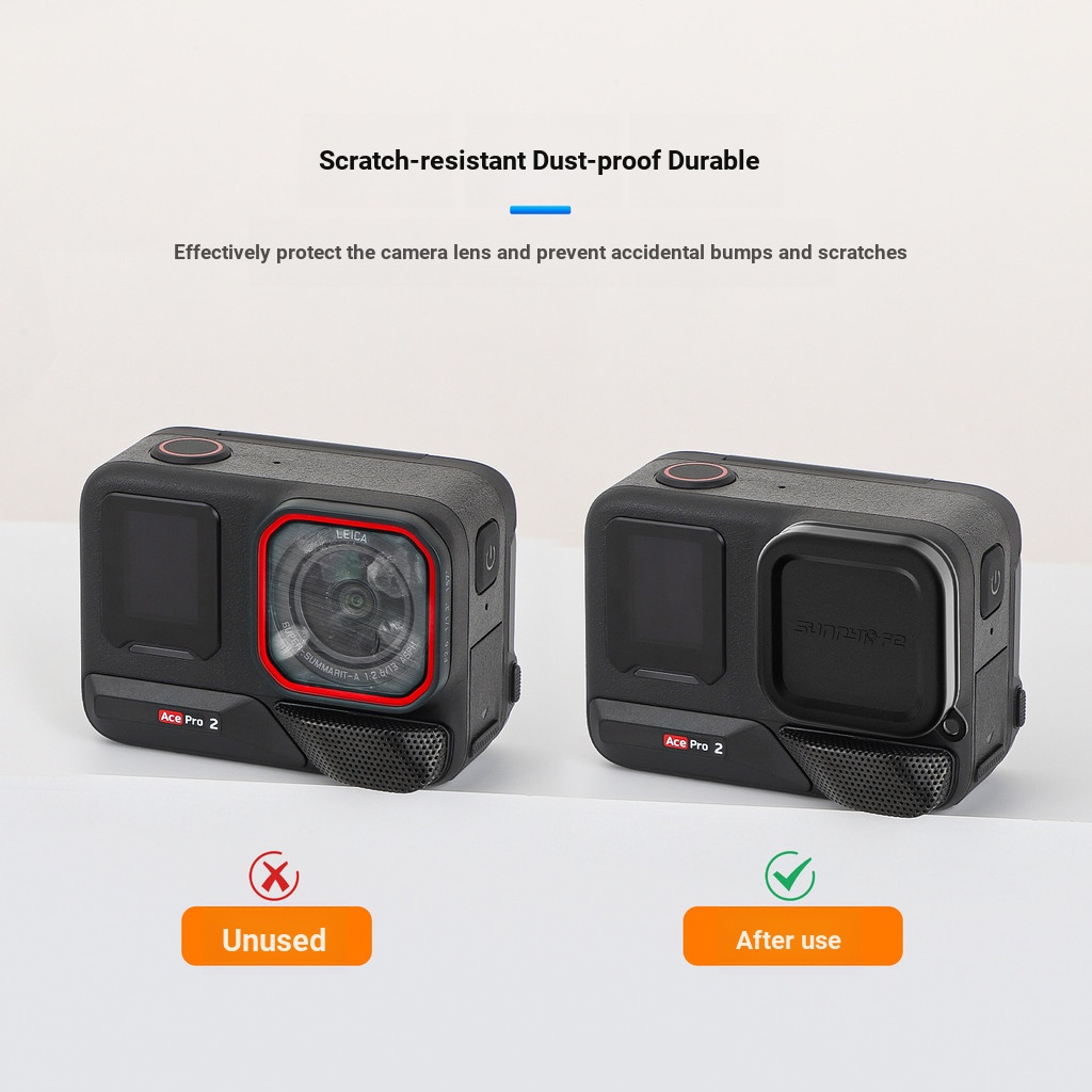 Sunnylife Thích Hợp Cho Insta360 ACE PRO 2 / 1 Vỏ Bảo Vệ Ống Kính Silicon Vỏ Bảo Vệ Phụ Kiện