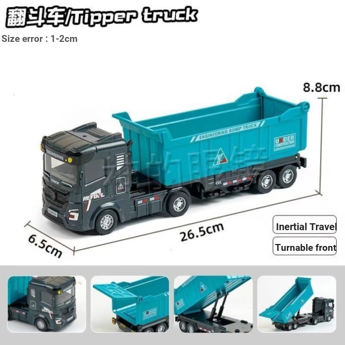 Trẻ Em Bé Trai Đồ Chơi Ô Tô Lớn Vận Chuyển Hộp Đựng Trailer Xe Tải Quán Tính Xe Tải Lớn Kỹ Thuật Mô Hình