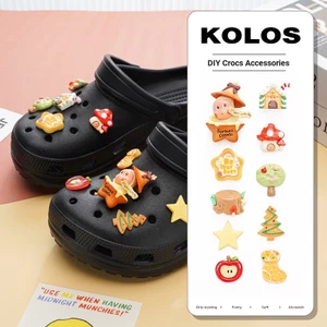 Thích hợp cho Crocs Bubble Mart Giày Lỗ Hoa Phụ Kiện Giày Bánh Quy Dễ Thương Giày Ngôi Sao Người Giày Hoa Cao Cấp Lỗ Hoa Khóa Giày Busch Khóa Giày Zhibixing Khóa Giày Có Thể Tháo Rời Khóa Giày ins Giày Hoa