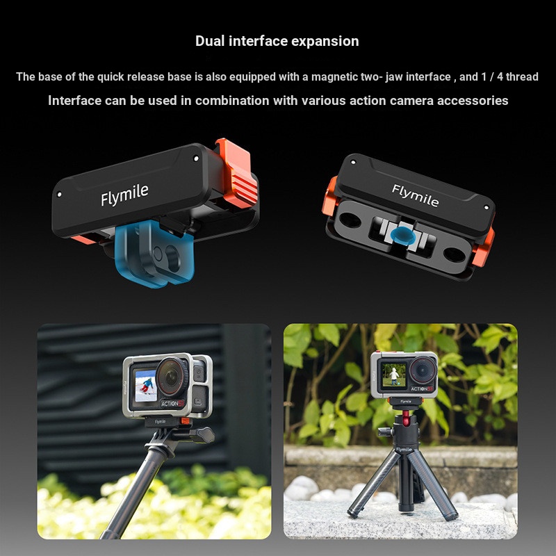 Thích hợp cho DJI ACTION 5 PRO Đế phát hành nhanh từ tính 1 / Phụ kiện đế mở rộng bộ chuyển đổi xếp chồng