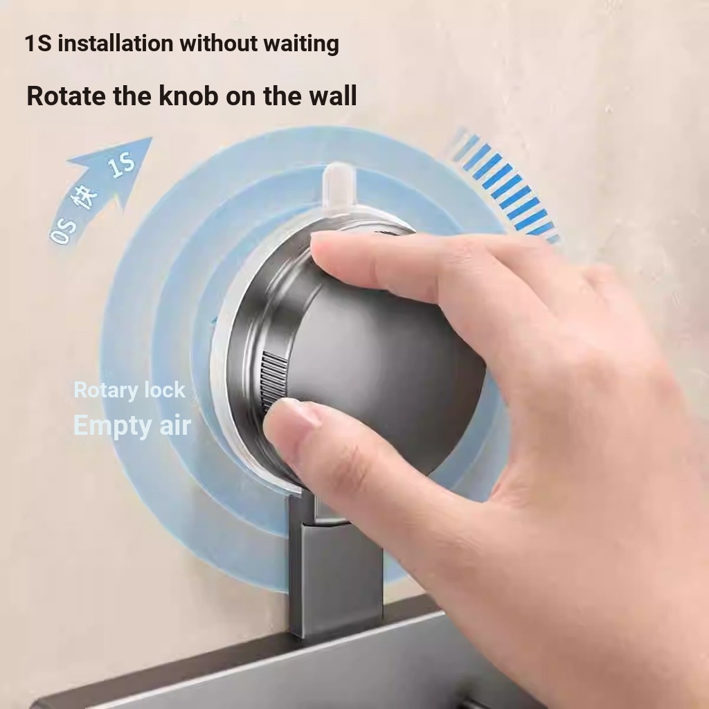 Cốc Hút Không Đục Lỗ Móc Nhà Vệ Sinh Mạnh Mẽ Chịu Lực Phòng Tắm Treo Tường Khăn Dính Móc Nhà Bếp Một Hàng Giá Để Đồ