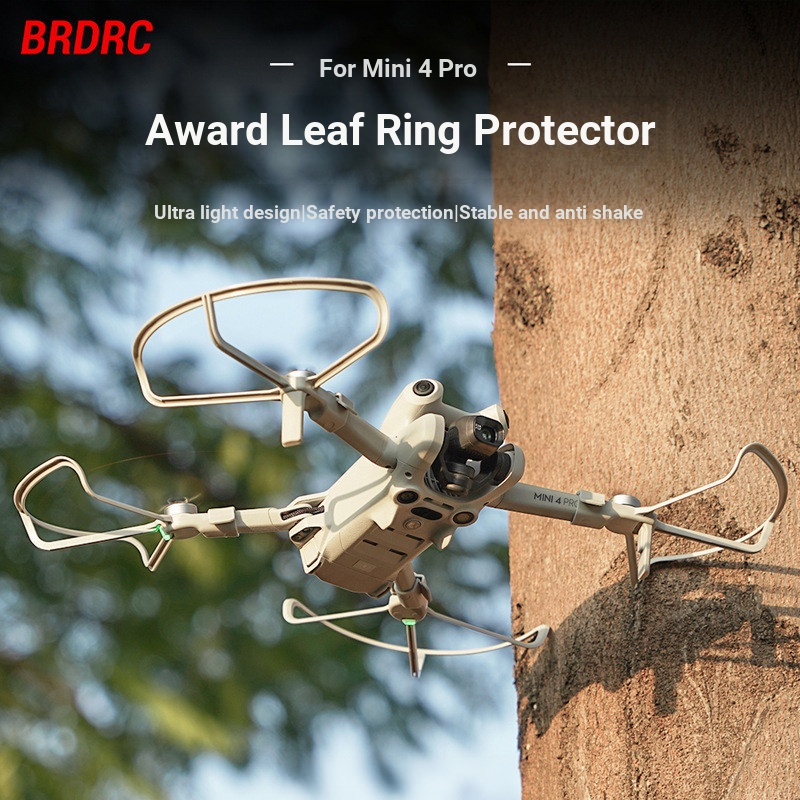 BRDRC Thích Hợp Cho DJI MINI 4 PRO Lưỡi Vòng Bảo Vệ Vỏ Bảo Vệ Cánh Quạt Va Chạm Vòng Phụ Kiện