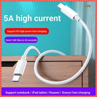 Cáp dữ liệu hai đầu Type-C 5A PD100W Cáp sạc nhanh nam sang nam typec