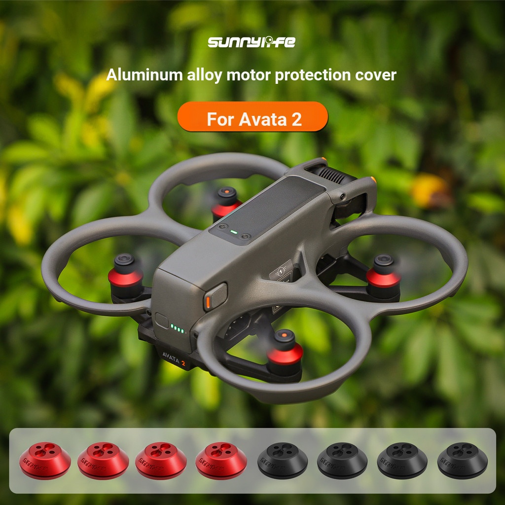 Sunnylife Thích hợp cho DJI Avata 2 Vỏ động cơ Hợp kim nhôm Vỏ bảo vệ động cơ chống bụi Phụ kiện chống ẩm