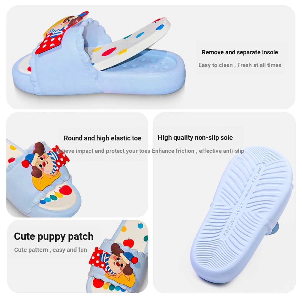 Dachshund Chó Con Dép Dép Dép Đi Trong Nhà Miếng Lót Có Thể Tháo Rời Đế Dày Dép Đi Trong Nhà Dép Gia Đình Có Thể Mặc Dép Ngoài Trời EVA We