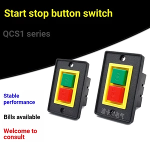 QCS1 Công Tắc Khởi Động 380V Máy Xay Ba Pha Khóa Bàn Máy Khoan Kích Thước Bảng Bắt Đầu Dừng Khóa Công Tắc