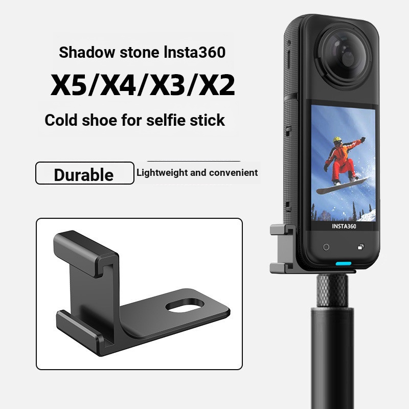 Thích hợp cho máy ảnh thể thao toàn cảnh Giá đỡ mở rộng giày lạnh Cấu hình vlog với Insta360 X5
