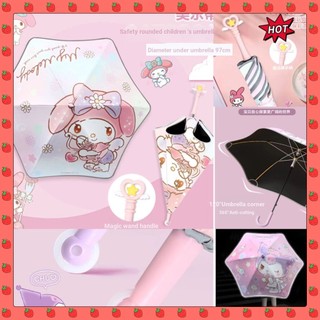 Kuromi Ô Trẻ Em Ô An Toàn Ô Góc Tròn Ô Có Con Lăn Ô Bé Trai Bé Gái Học Sinh Trường Ô Đặc Biệt Ô Mưa Hoặc Mưa Ô Chống Nắng Ô Sun Umbr
