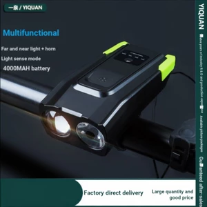 Cung cấp xuyên biên giới Phụ kiện thiết bị đi xe đạp USB Sạc mạnh Đèn pin còi Xe đạp Xe đạp leo núi Đèn pha xe đạp