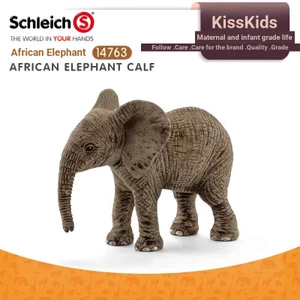 Schleich Little African Elephant Model Bộ sưu tập đồ chơi Safari dành cho trẻ em Đồ trang trí 14763