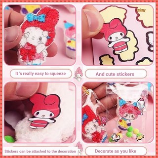 Giải Nén Bong Bóng Kuromi Hoạt Hình Đồ Chơi Trẻ Em Sanrio Quế Chó Xốp Pinch Âm Nhạc Sáng Tạo dly Handmade