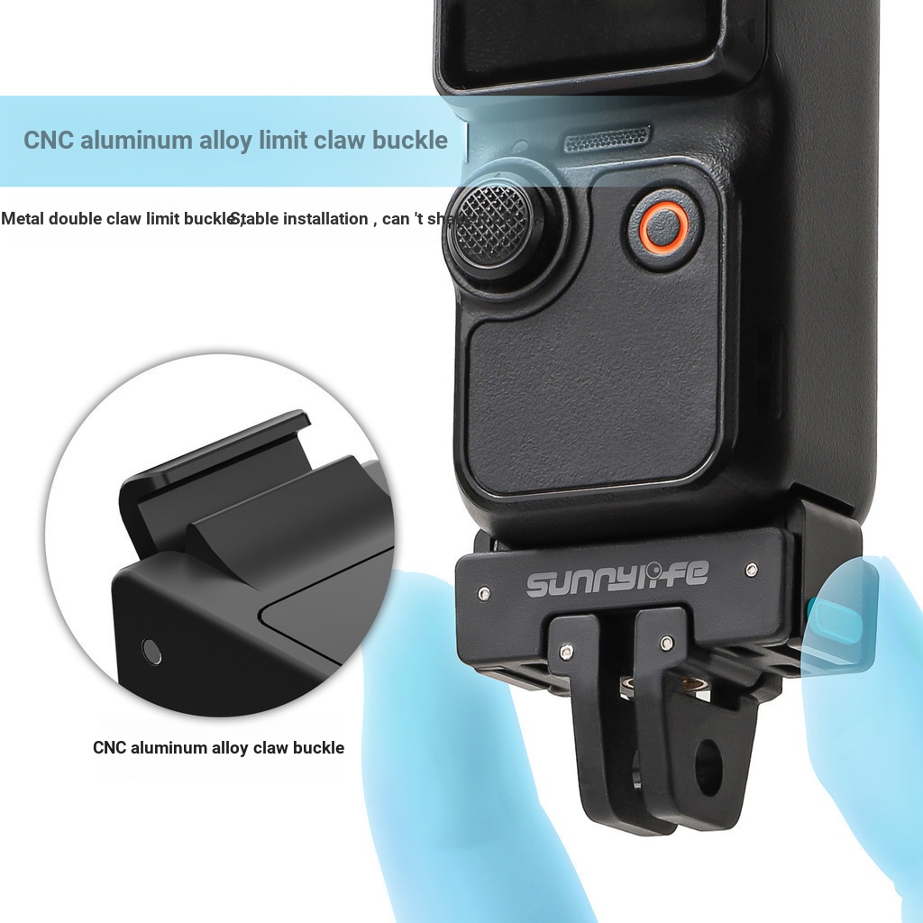 Sunnylife Thích Hợp Cho DJI OSMO POCKET 3 Bộ Chuyển Đổi Phát Hành Nhanh Có Thể Gập Lại Đĩa Phát Hành Nhanh POCKET 3 Phụ Kiện Mở Rộng