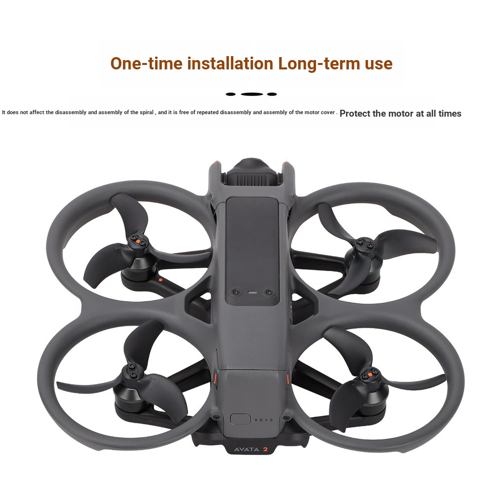 Sunnylife Thích hợp cho DJI Avata 2 Vỏ động cơ Hợp kim nhôm Vỏ bảo vệ động cơ chống bụi Phụ kiện chống ẩm