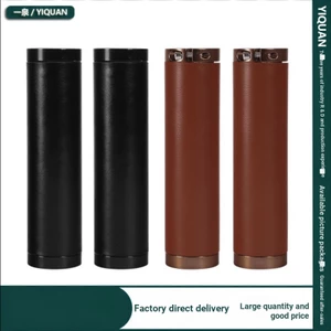 Cung Cấp Xuyên Biên Giới Retro Hợp Kim Nhôm Có Thể Khóa Da PU Trạm Xe Đạp Gấp Rider Tay May Xe Đạp Leo Núi Tay Cầm Bao
