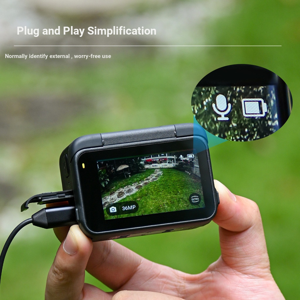 Sunnylife Thích Hợp Cho Insta360 Ace PRO 2 / 1 Lavalier Micro Ghi Âm Giao Diện TypeC