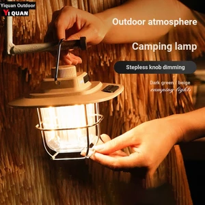 Bán Chạy Nhất Retro Cắm Trại Đèn LED Khí Quyển Đèn Lều Đèn Ngựa Ánh Sáng Mạnh Di Động Sạc Di Động Đèn Đa Năng Trại