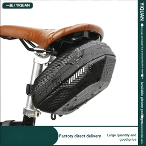 308 Thiết Bị Đi Xe Đạp Họa Tiết Sợi Carbon Chống Thấm Nước Phía Sau Túi Xe Đạp Leo Núi Dung Tích Lớn EVA Vỏ Cứng Yên Túi Túi Xe Đạp