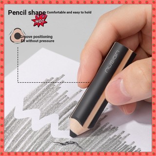 [nusign nusign] Deli Pencil Eraser Line Thư pháp Học sinh tiểu học Trẻ em Vui nhộn Dopamine Color Matching Triangle 2b Crumb Collection Eraser Clean Not Easy to Leave Marks Phác thảo Vẽ sơn