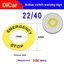 Dấu hiệu cảnh báo dừng khẩn cấp LA38 Nút nhấn Hộp chuyển đổi Bảng nhắc nhở Tấm bảo vệ Vỏ tròn màu vàng Tấm dừng biển