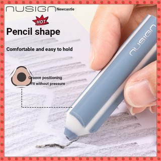 [nusign nusign] Deli Pencil Eraser Line Thư pháp Học sinh tiểu học Trẻ em Vui nhộn Dopamine Color Matching Triangle 2b Crumb Collection Eraser Clean Not Easy to Leave Marks Phác thảo Vẽ sơn